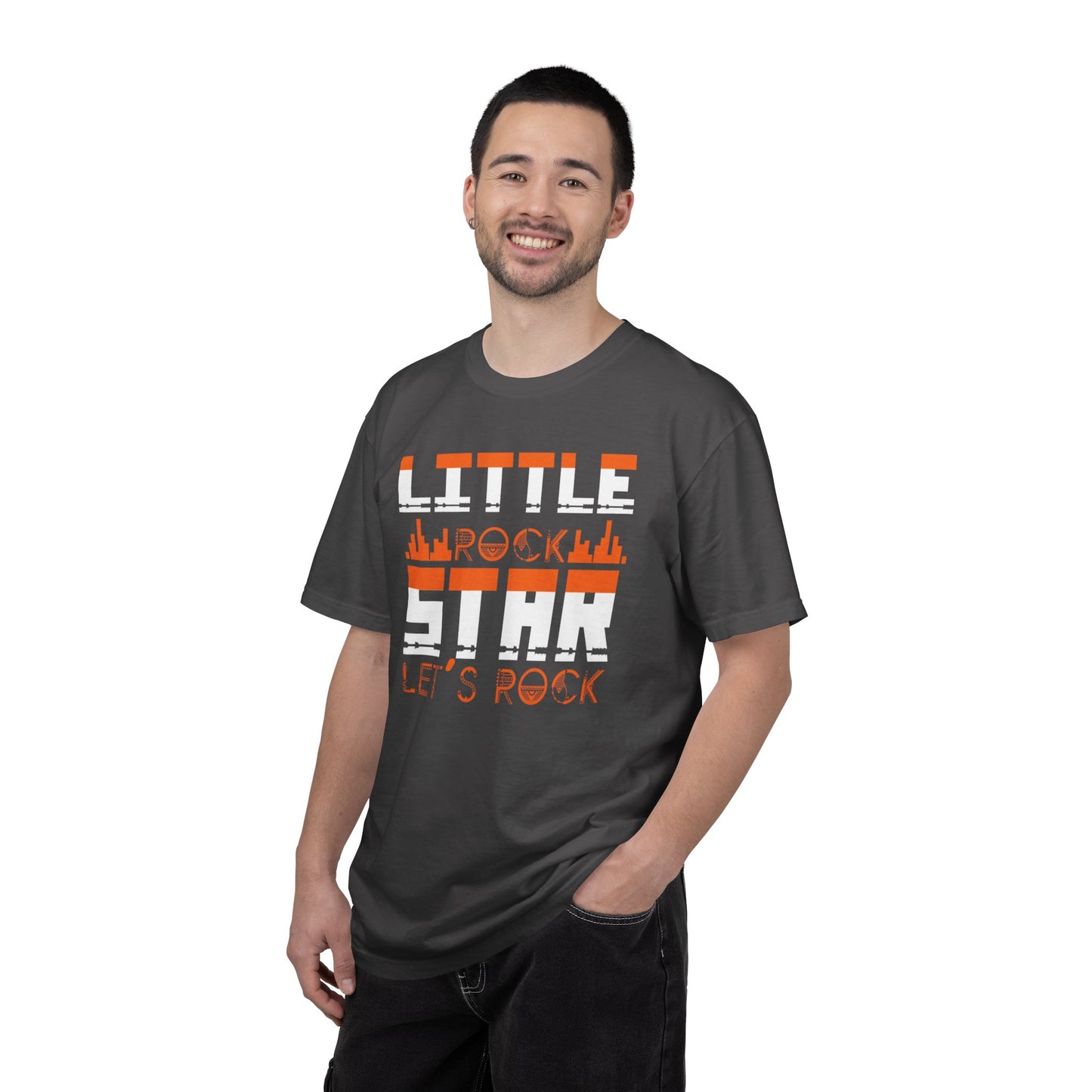 Thrilling Little Rock Star Born To Rock Rock And Roll Passion Rocker At Heart Rock Enthusiasm Unisex Heavy Cotton T-Shirt