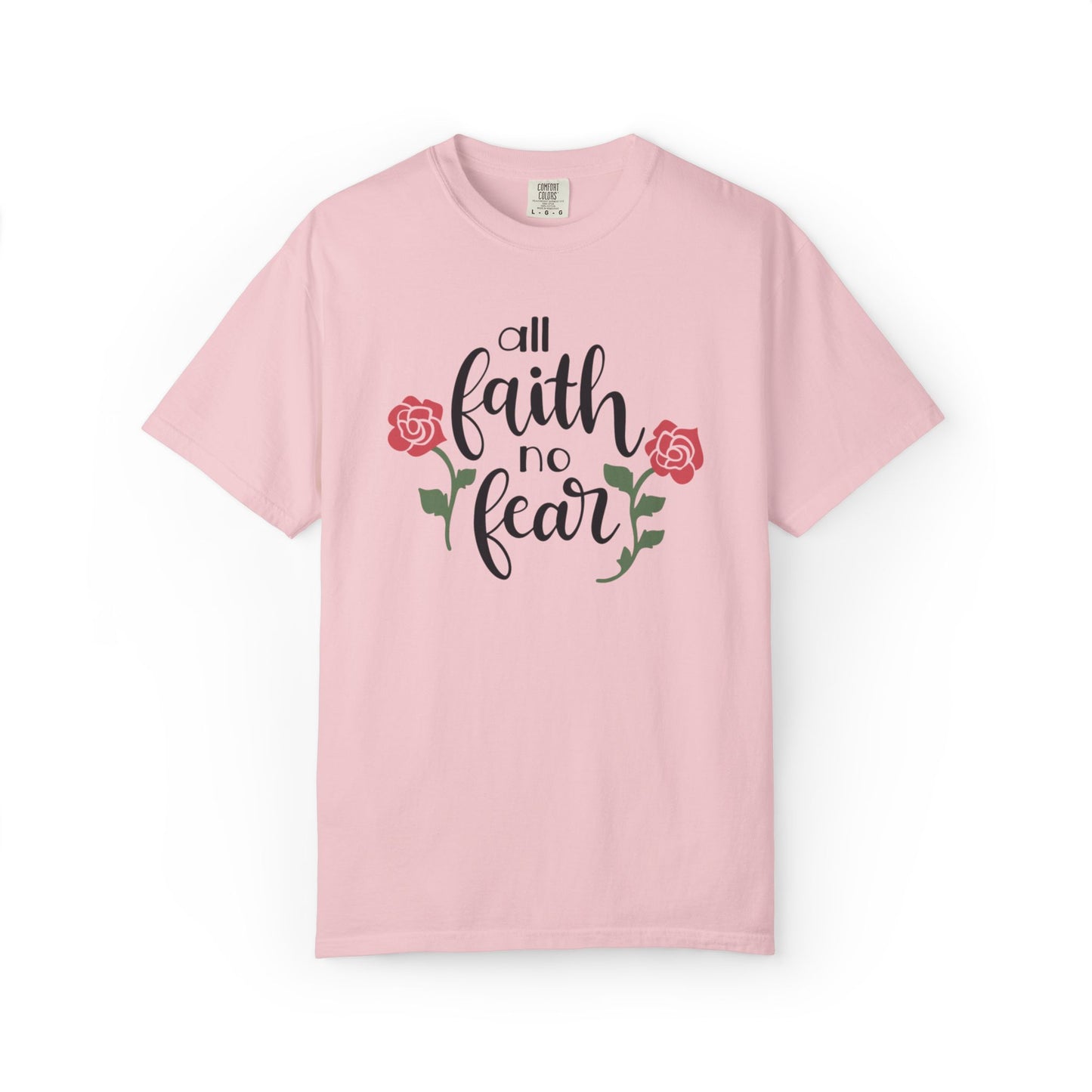 All Faith No Fear Stop Wishing Start Doing Action Goal Setting Modern Tee Achievement Self-Improvement Unisex Heavy Cotton T-Shirt