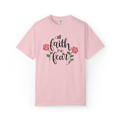 All Faith No Fear Stop Wishing Start Doing Action Goal Setting Modern Tee Achievement Self-Improvement Unisex Heavy Cotton T-Shirt