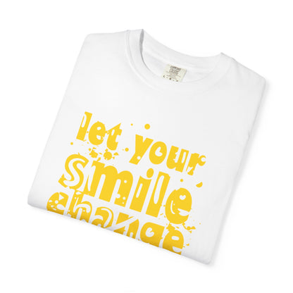 Let Your Smile Change The World Kindness Heartfelt Compliments Tee Thoughtful Gestures Love-Inspiration  Unisex Heavy Cotton T-Shirt