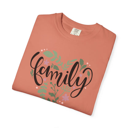 Family Trendy Tee Hug Rainbow Passion Unconditional Soulful Connection Siblings Love Parents Unisex Heavy Cotton T-Shirt