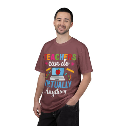 Inspirational Teacher Can Do Virtually Anything Enlightenment Bridge Builder Lifelong Mission Unisex Heavy Cotton T-Shirt