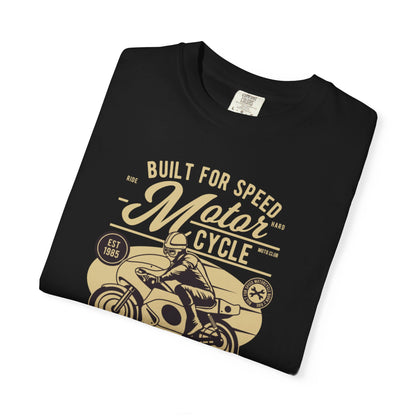 Built For Speed Motorcycle Custom Engine Club Motorbike Lovers Trendy Tee High-speed Rider Adventure Racer Unisex Heavy Cotton T-Shirt
