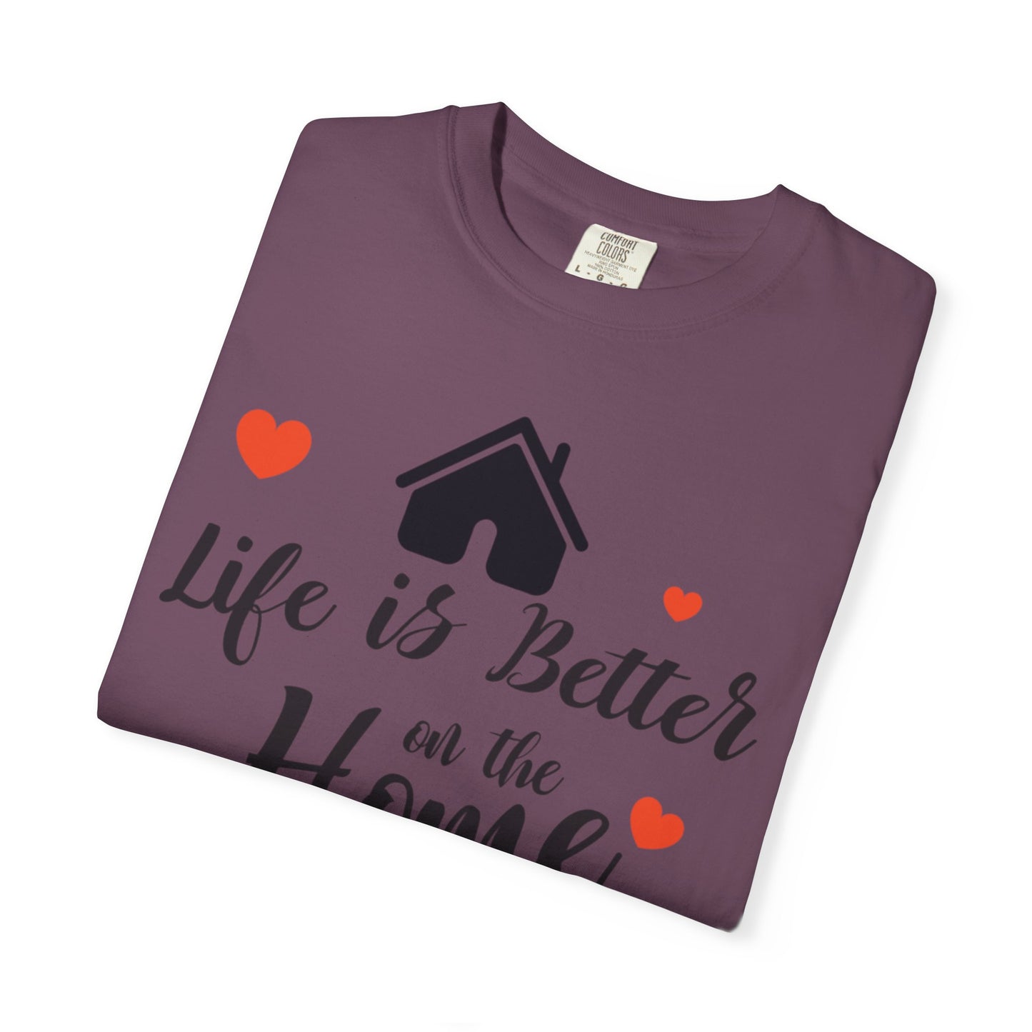 Life Is Better On The Home Peaceful Paradise Tee Cherished Space Heartfelt Haven Unisex Heavy Cotton T-Shirt