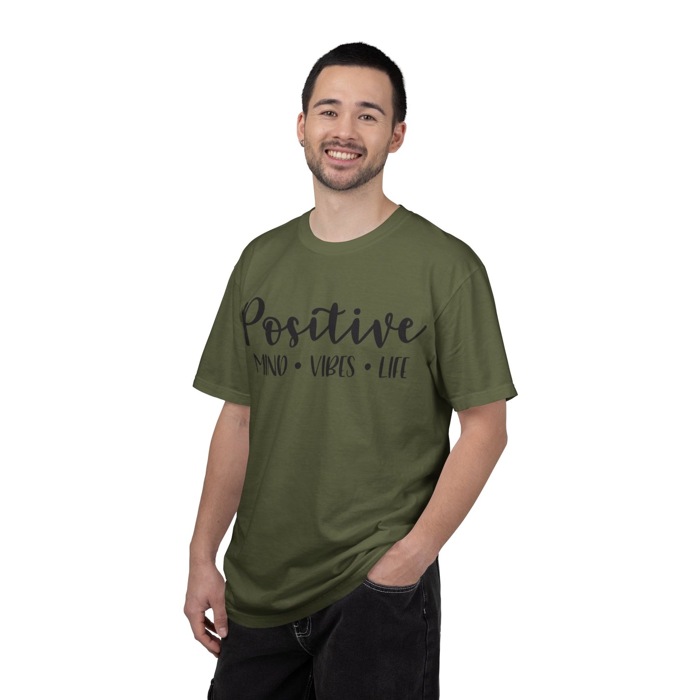 Positive Mind Vibes Life Precious Moments Tee Unexpected Blessings Divine Intervention Positive Outlook Unisex Heavy Cotton T-Shirt
