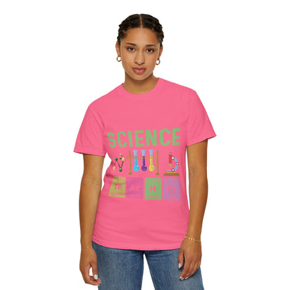 Inspirational Science Microscope Periodic Table Science Lab Chemicals Unisex Heavy Cotton T-Shirt