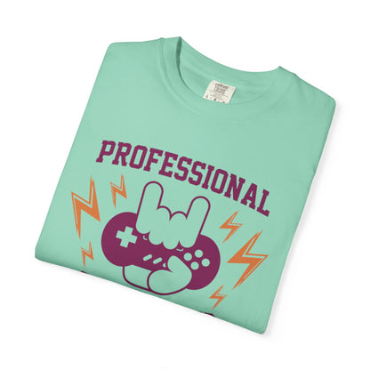 Professional Gamer Warriors Tee Non-Stop Playing Gaming Obsession Unisex Heavy Cotton T-Shirt