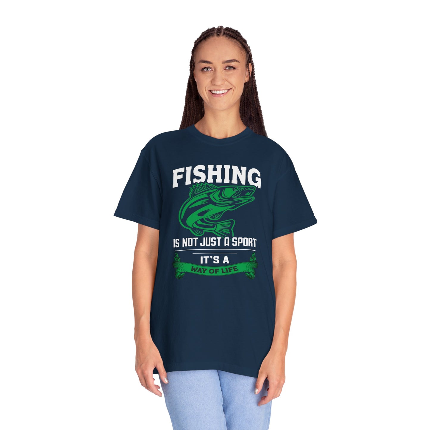 Fishing Is Not Just A Sport Reel Bait Fishing Tee Solitude Unisex Heavy Cotton T-Shirt