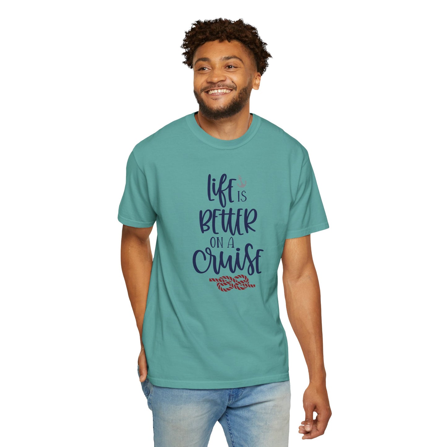 Life Is Better On A Cruise Marine Life Fishermen Seafaring Adventure Lovers Tee Shipman Unisex Heavy Cotton T-Shirt