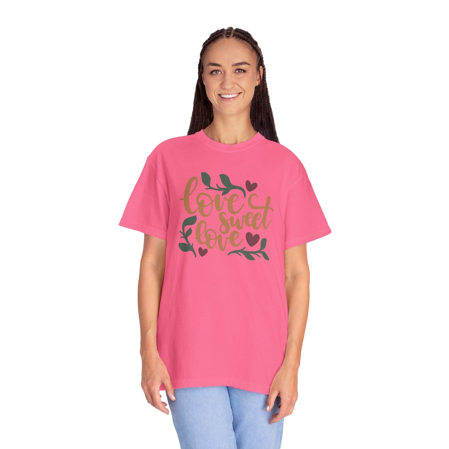 Love Sweet Love Boundless Love Affection Lover’s Tee Infinite Bliss Butterfly Kisses Evergreen Romance Unisex Heavy Cotton T-Shirt