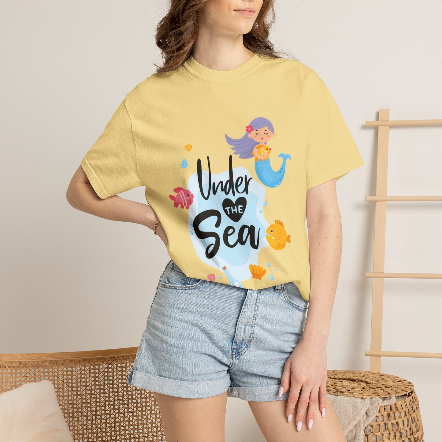 Under The Sea Oceanic Enchantment Tee Marine Life Wonders Unseen Depths Unisex Heavy Cotton T-Shirt