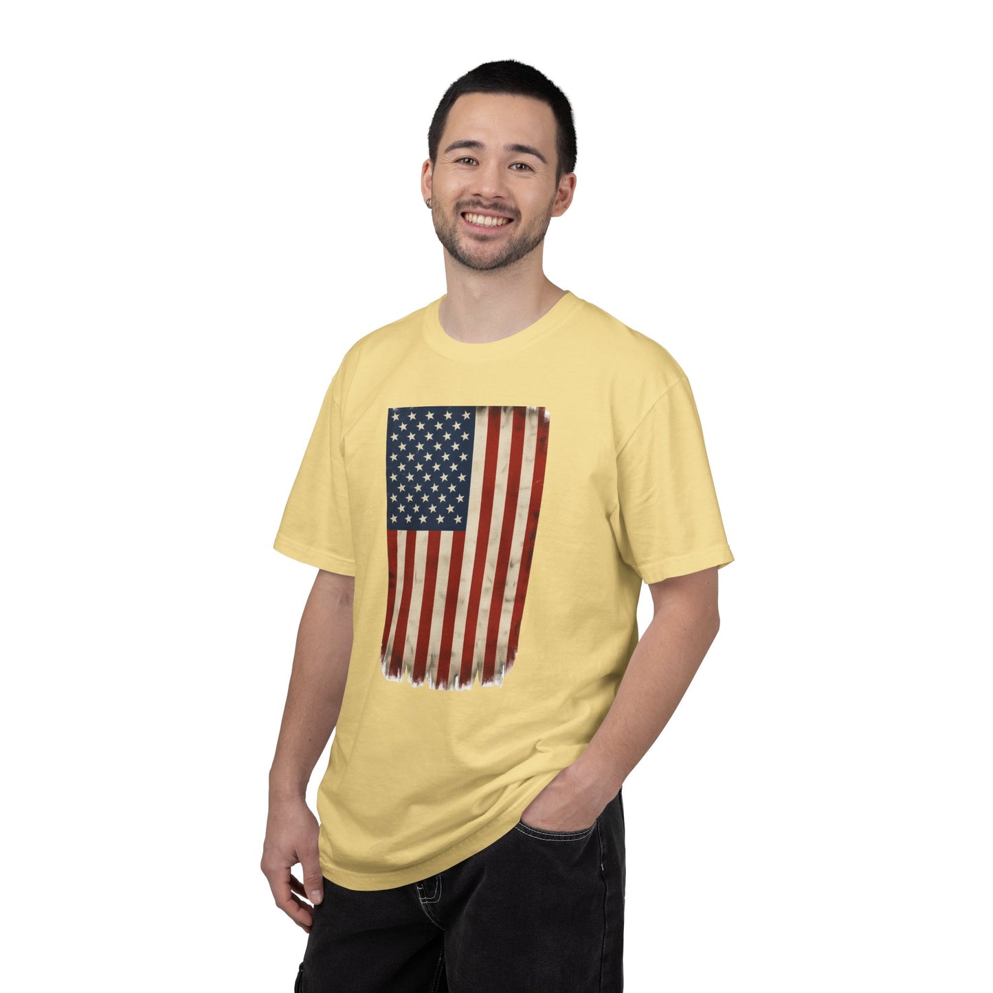 Flag USA - Unisex Garment-Dyed T-shirt