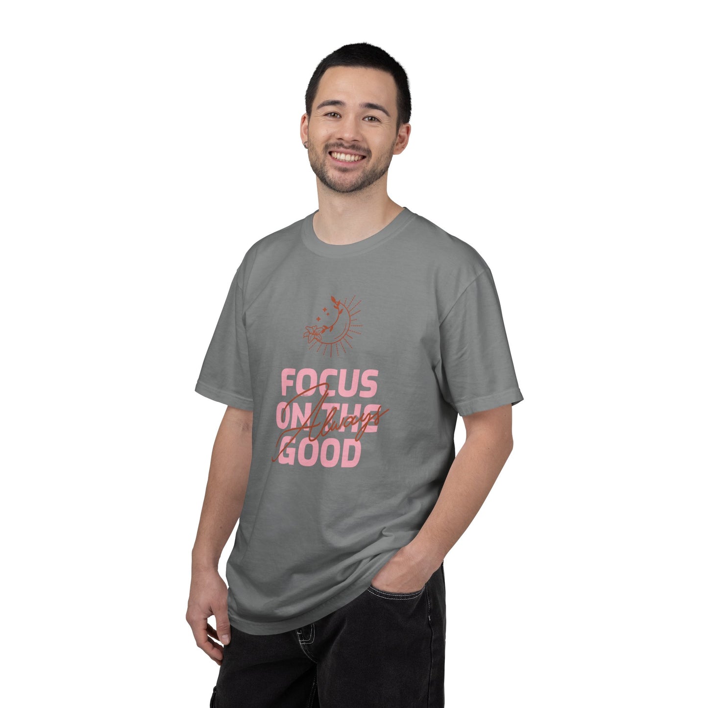 Focus on Good Trendy Tee Travel Addict Exploring Adventurous Tour Lover Tourist Journey Unisex Heavy Cotton T-Shirt