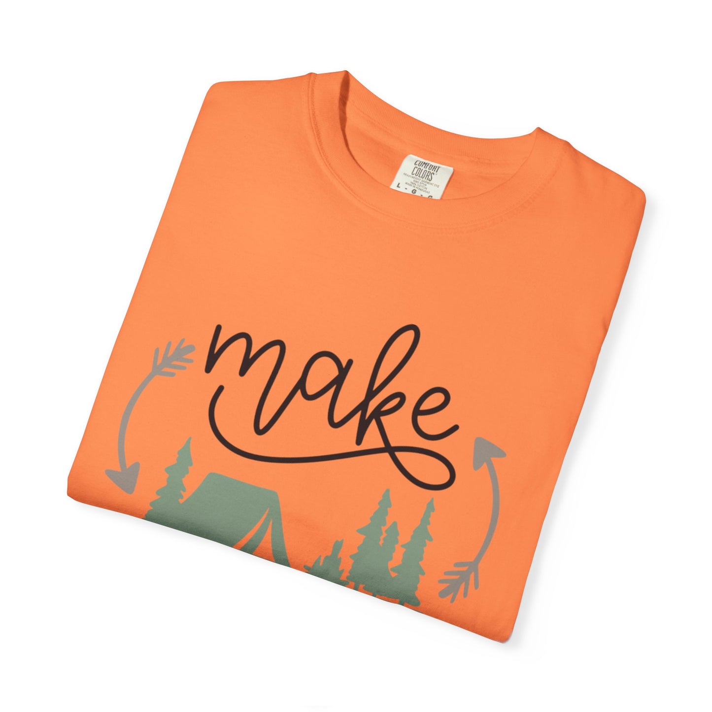 Make Adventures Happen Trendy Tee Enjoyment Mountain Hut Belays Ropes Fun Activities Unisex Heavy Cotton T-Shirt