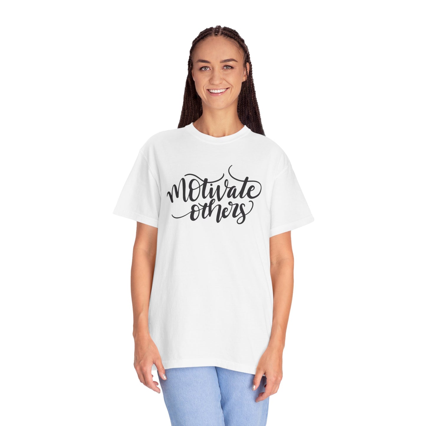 Motivate Others Leadership Inspiration Tee Positive Feedback Passion Self-Belief Professional Attitude Unisex Heavy Cotton T-Shirt
