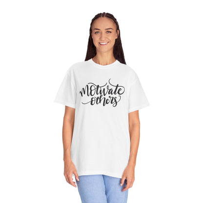 Motivate Others Leadership Inspiration Tee Positive Feedback Passion Self-Belief Professional Attitude Unisex Heavy Cotton T-Shirt