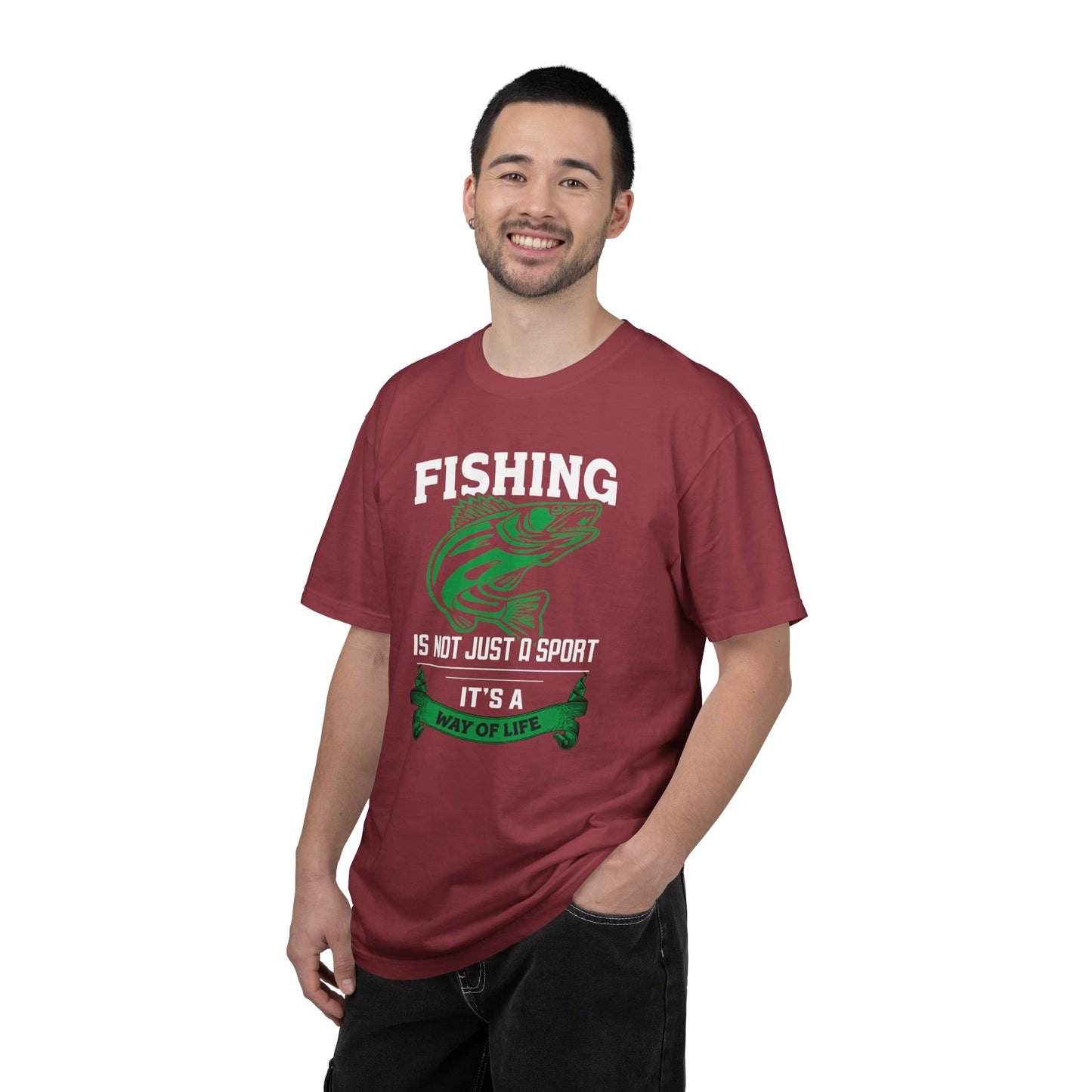 Fishing Is Not Just A Sport Reel Bait Fishing Tee Solitude Unisex Heavy Cotton T-Shirt