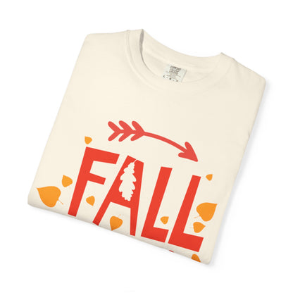 Fall Y’all Breeze Leaves Christmas Tee Jingle Bells Falling Beauty Holiday Spirit Unisex Heavy Cotton T-Shirt