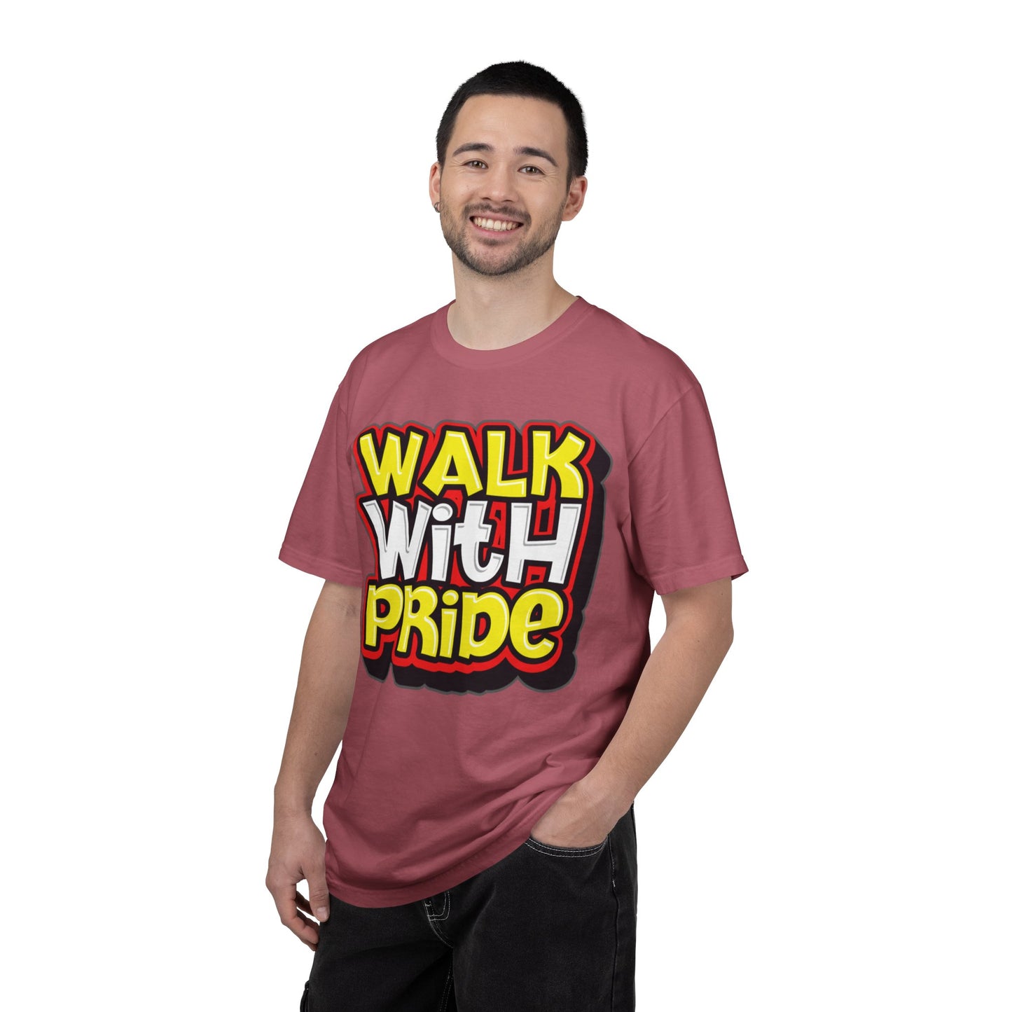 Walk With Pride Confidence Tee Aspiration Mindfulness Integrity Empowerment Unisex Heavy Cotton T-Shirt