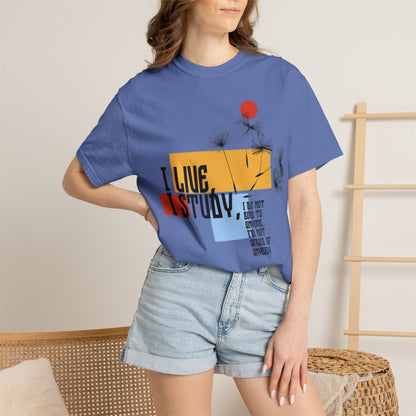 I Live I Study - Unisex Garment-Dyed T-shirt