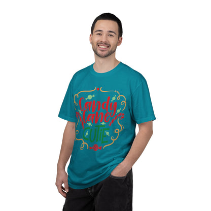 Candy Cane Cutie Enjoying Tee Tiny Helpers Jingle Bell Bling Festival Season Merry Christmas Unisex Heavy Cotton T-Shirt