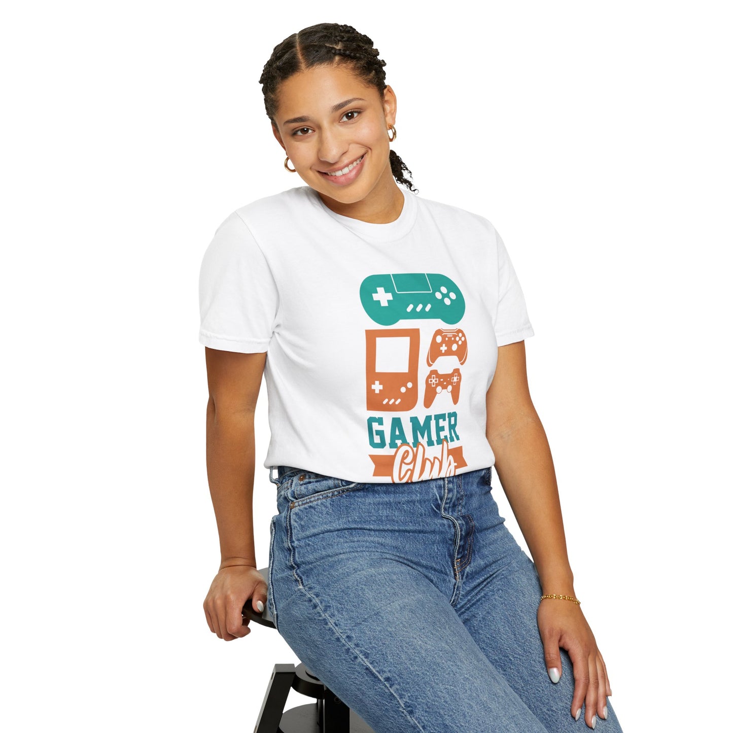 Funny Gamer Club Sarcastic Retro Gaming Gaming Consoles Gaming Community Unisex Heavy Cotton T-Shirt