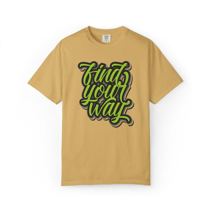 Find Your Way Direction Guidance Tee Exploration Adventure Destination Unisex Heavy Cotton T-Shirt