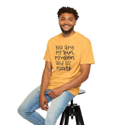 You Are My Sun My Moon And All My Stars Lovers Tee Hug Rainbow Passion Unconditional Soulful Connection Unisex Heavy Cotton T-Shirt