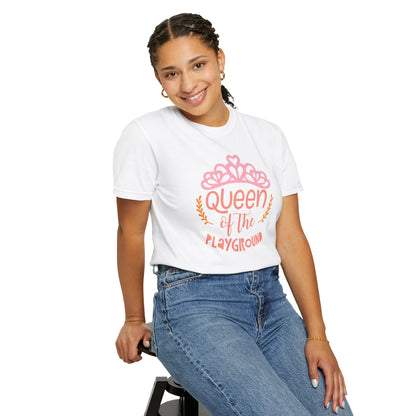 Queen Of The Playground Playtime Learning Objectives Early Toddlers Tee Childhood Development Unisex Heavy Cotton T-Shirt