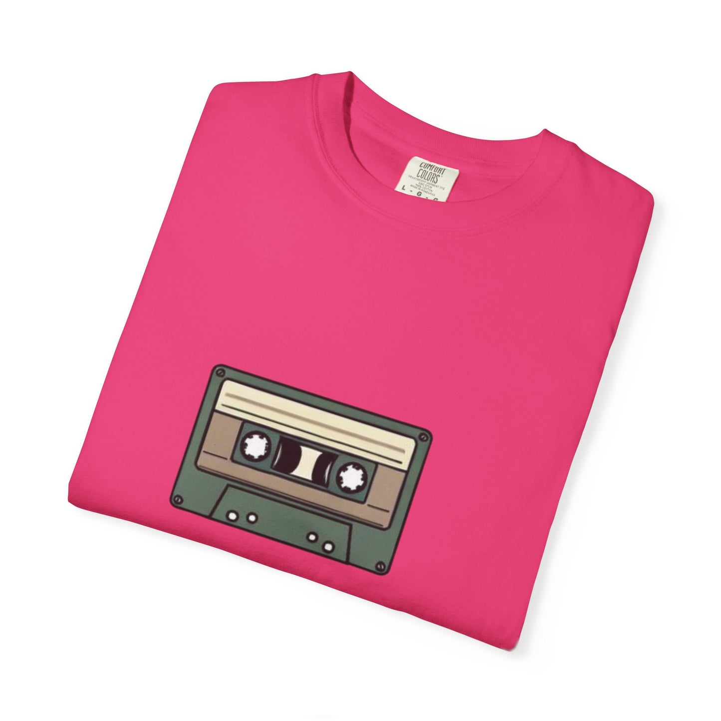 Audio Cassette - of Unisex Garment-Dyed T-shirt