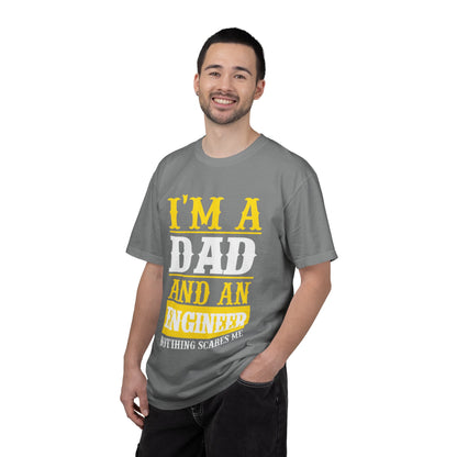 Proud Dad I’m Dad And An Engineer Fatherhood Role Model Problem-solving Critical Thinking Unisex Heavy Cotton T-Shirt