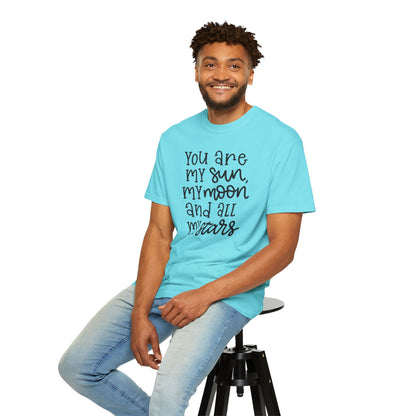 You Are My Sun My Moon And All My Stars Lovers Tee Hug Rainbow Passion Unconditional Soulful Connection Unisex Heavy Cotton T-Shirt