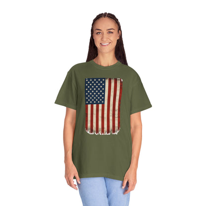 Flag USA - Unisex Garment-Dyed T-shirt