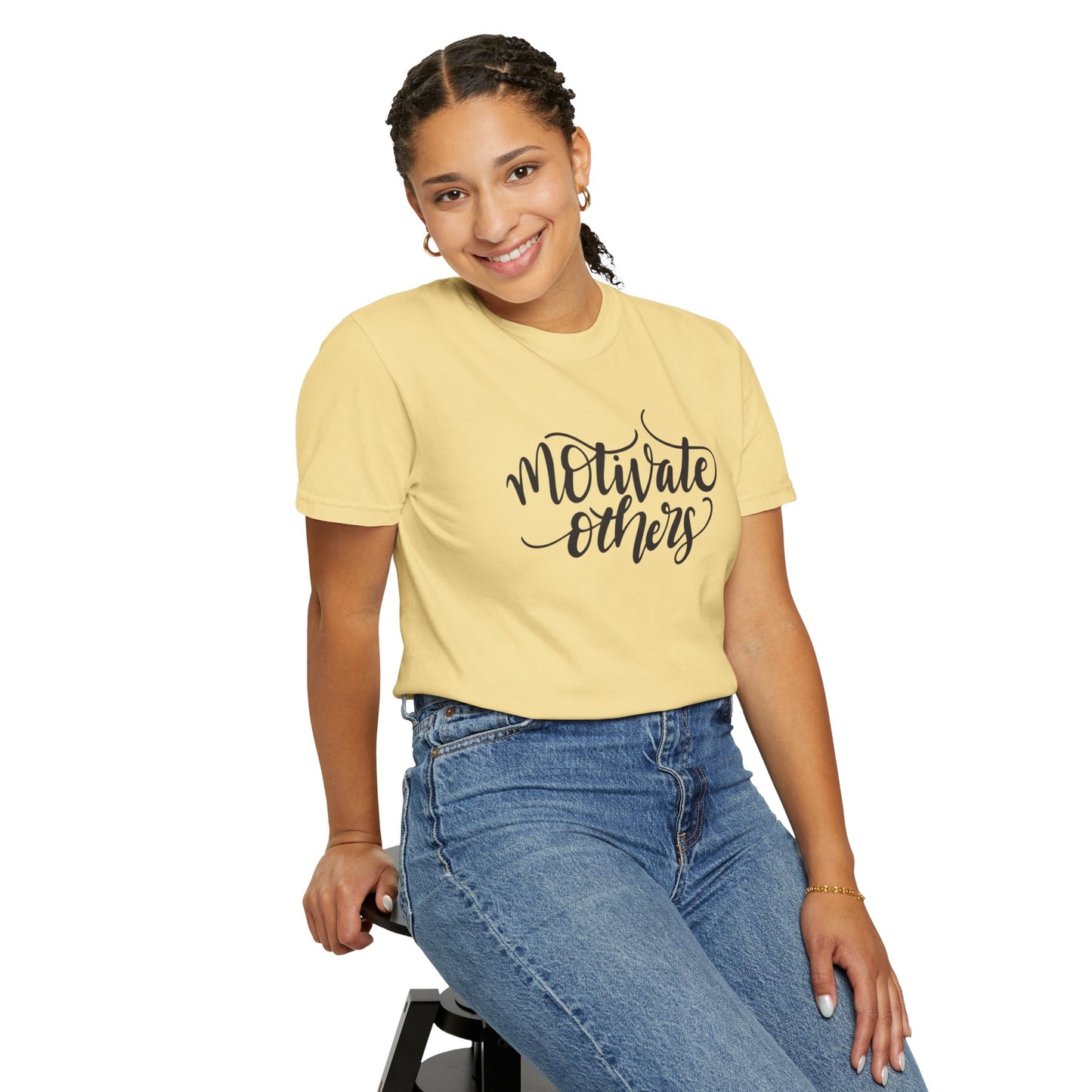 Motivate Others Leadership Inspiration Tee Positive Feedback Passion Self-Belief Professional Attitude Unisex Heavy Cotton T-Shirt