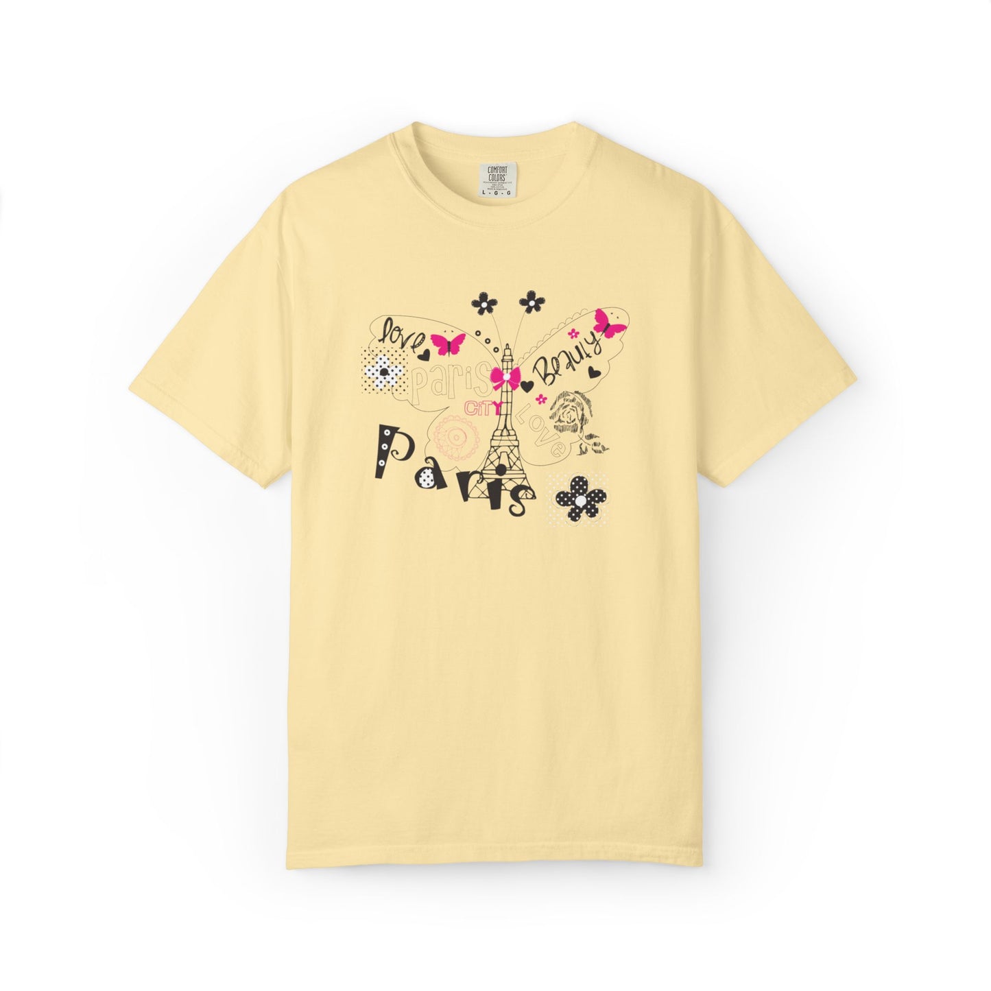 Paris Love Honeymoon Spots Candlelit Dinners Couples’ Tee Retreats Paris Fashion Unisex Heavy Cotton T-Shirt