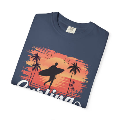 Exciting Surfing Catch The Wave Barrels & Breaks Shortboard Beach Vibes Unisex Heavy Cotton T-Shirt