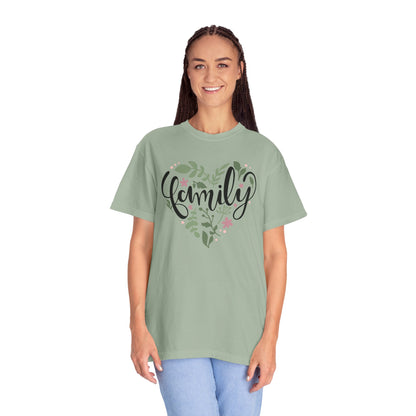 Family Trendy Tee Hug Rainbow Passion Unconditional Soulful Connection Siblings Love Parents Unisex Heavy Cotton T-Shirt