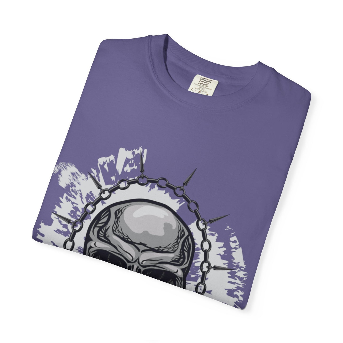 Chain Skull Cranium Head Anatomy Bones Trend Tee Horror Creepy Head X-ray Unisex Heavy Cotton T-Shirt