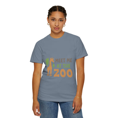 Meet Me At Zoo Wildlife Conservation Tee Animal Welfare Safari Aquarium Outreach Programs Unisex Heavy Cotton T-Shirt