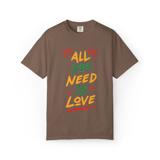 All You Need Is Love Boundless Love Affection Lover’s Tee Infinite Bliss Butterfly Kisses Evergreen Romance Unisex Heavy Cotton T-Shirt