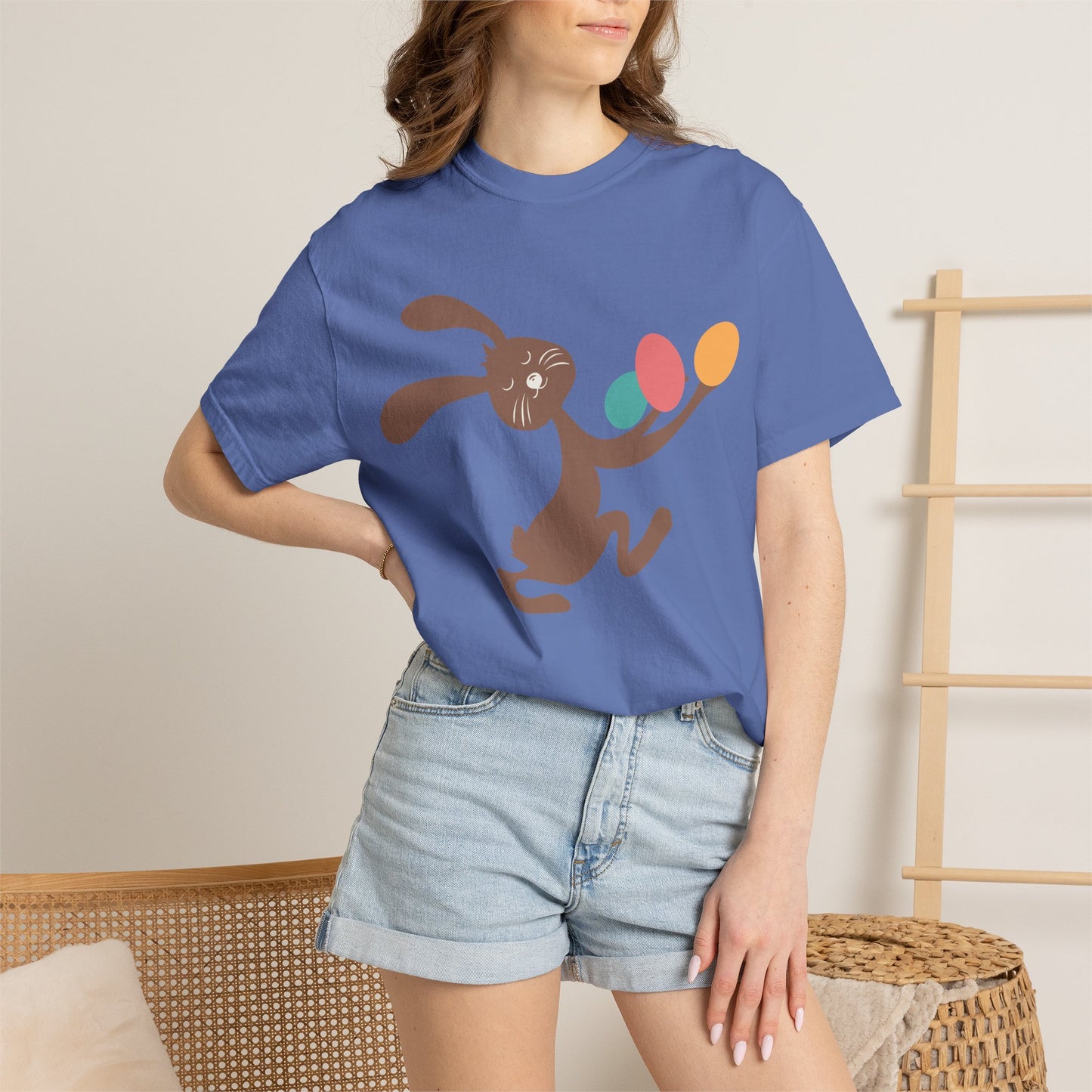 Easter Day Holy Week Spring Festival Tee Christian Holiday Easter Eggs Good Friday Unisex Heavy Cotton T-Shirt