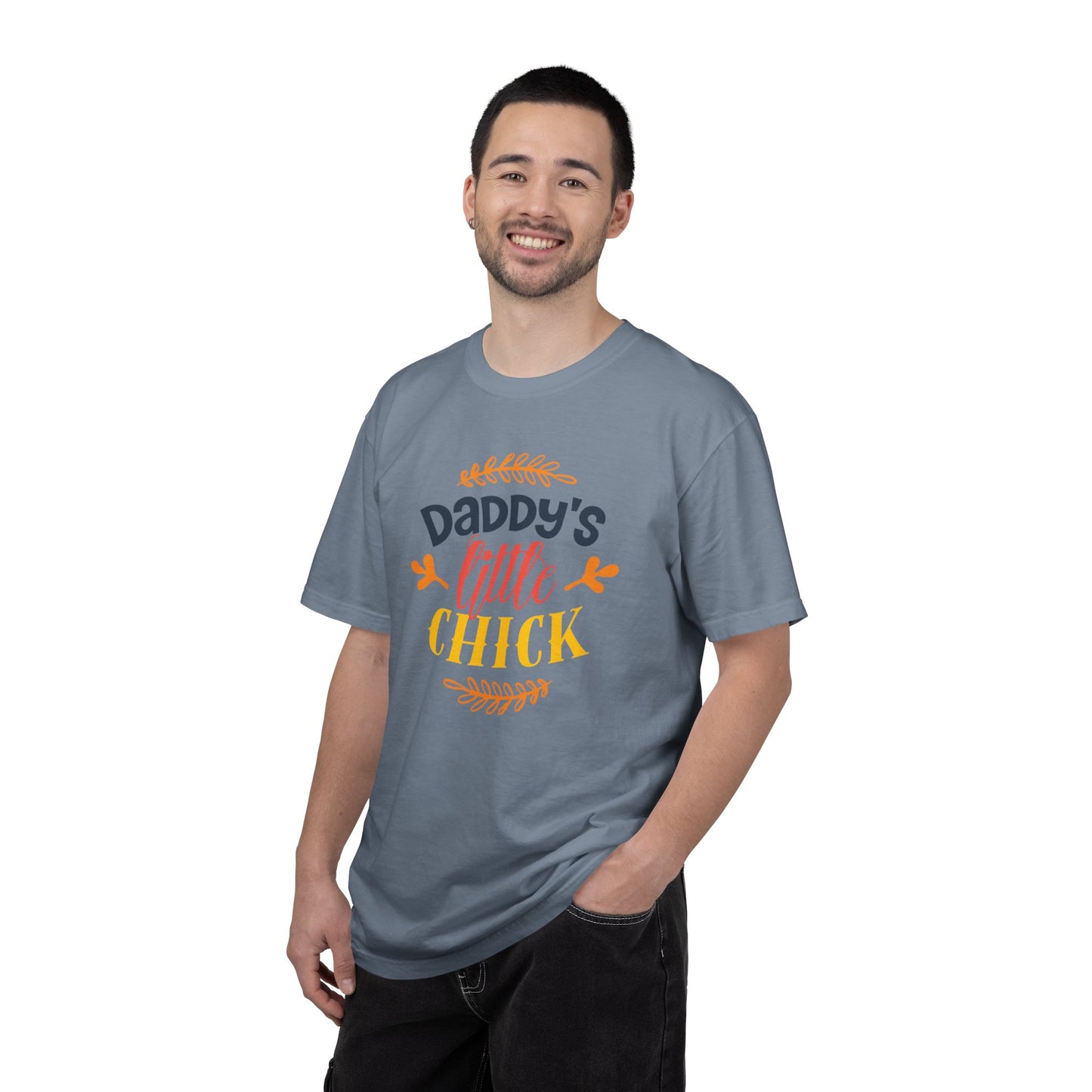 Daddy’s Little Chick Confidence Tee Elegance Charming Appealing Beauty Easter Celebration Unisex Heavy Cotton T-Shirt