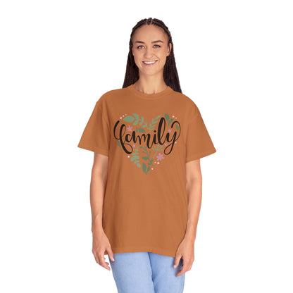 Family Trendy Tee Hug Rainbow Passion Unconditional Soulful Connection Siblings Love Parents Unisex Heavy Cotton T-Shirt