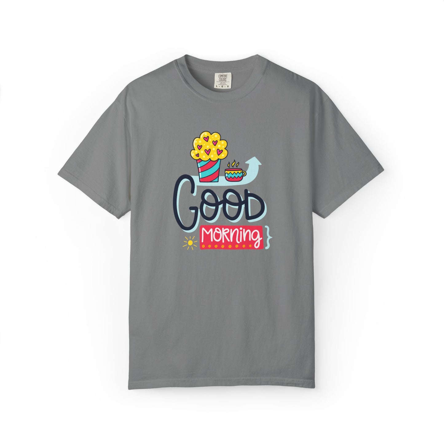 Good Morning Lazy Day Achiever Morning Champion Tee Daily Victory Sleep Defeated Unisex Heavy Cotton T-Shirt