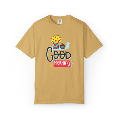 Good Morning Lazy Day Achiever Morning Champion Tee Daily Victory Sleep Defeated Unisex Heavy Cotton T-Shirt