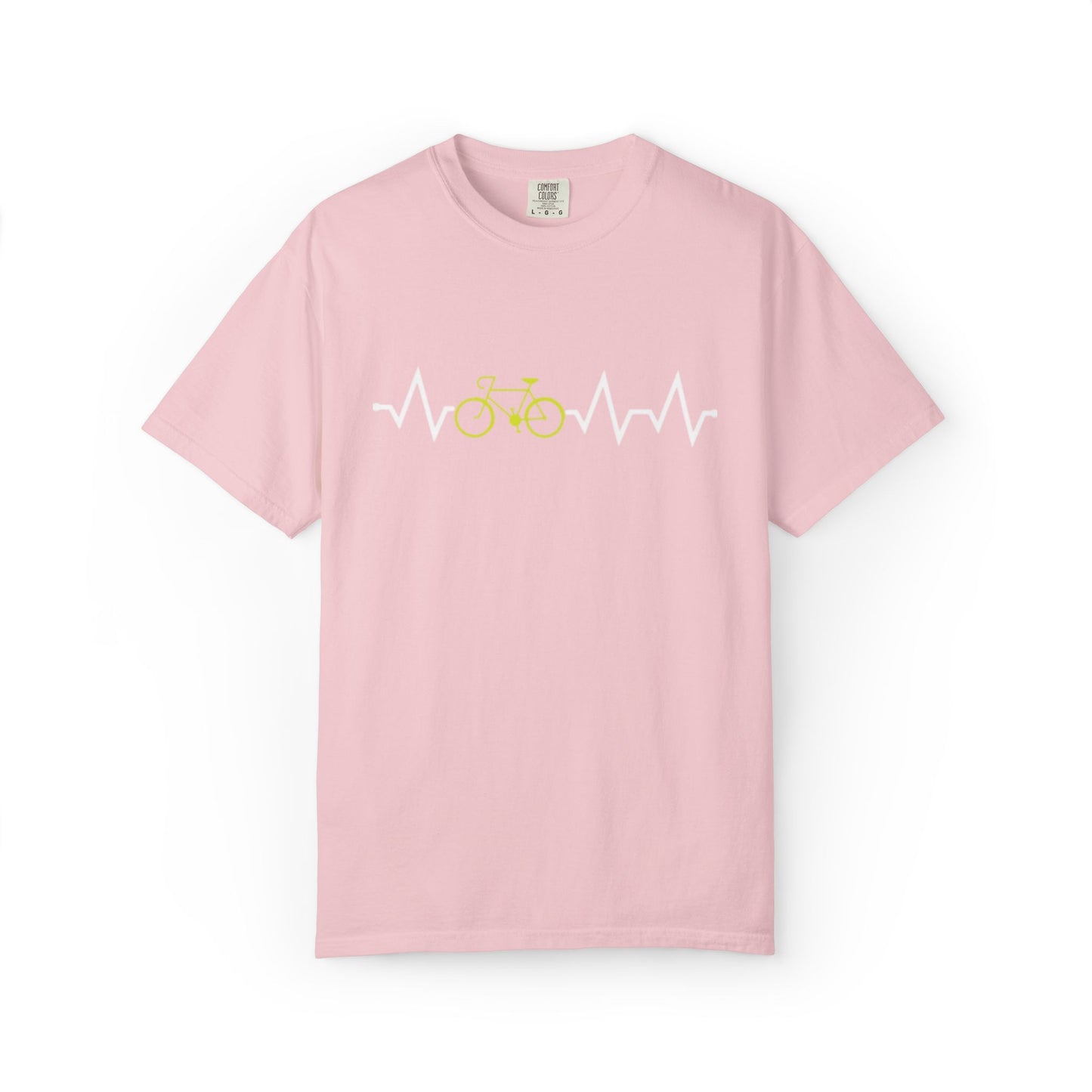 Funny Cycle Heart Beat Cycle Enthusiasm Pedal power Sarcastic Two Wheeled Adventures Unisex Heavy Cotton T-Shirt