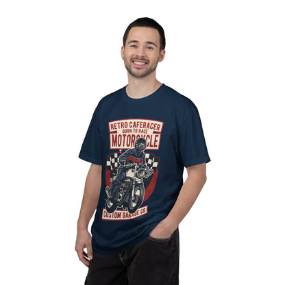 Retro Caferacer Vintage King Of The Road Classic Tee Bike Speed Racing Enthusiast Unisex Heavy Cotton T-Shirt