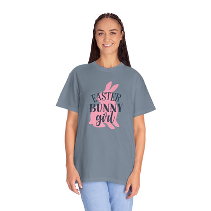 Easter Bunny Girl Holy Week Celebration Spring Festival Tee Christian Holiday Excitement Eggs Good Friday  Unisex Heavy Cotton T-Shirt
