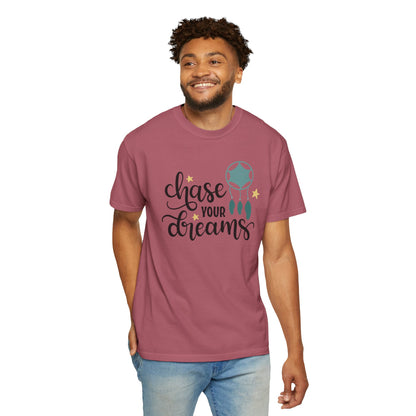 Chase Your Dreams Creativity Imagination Tee Determination Reach For The Stars Unisex Heavy Cotton T-Shirt