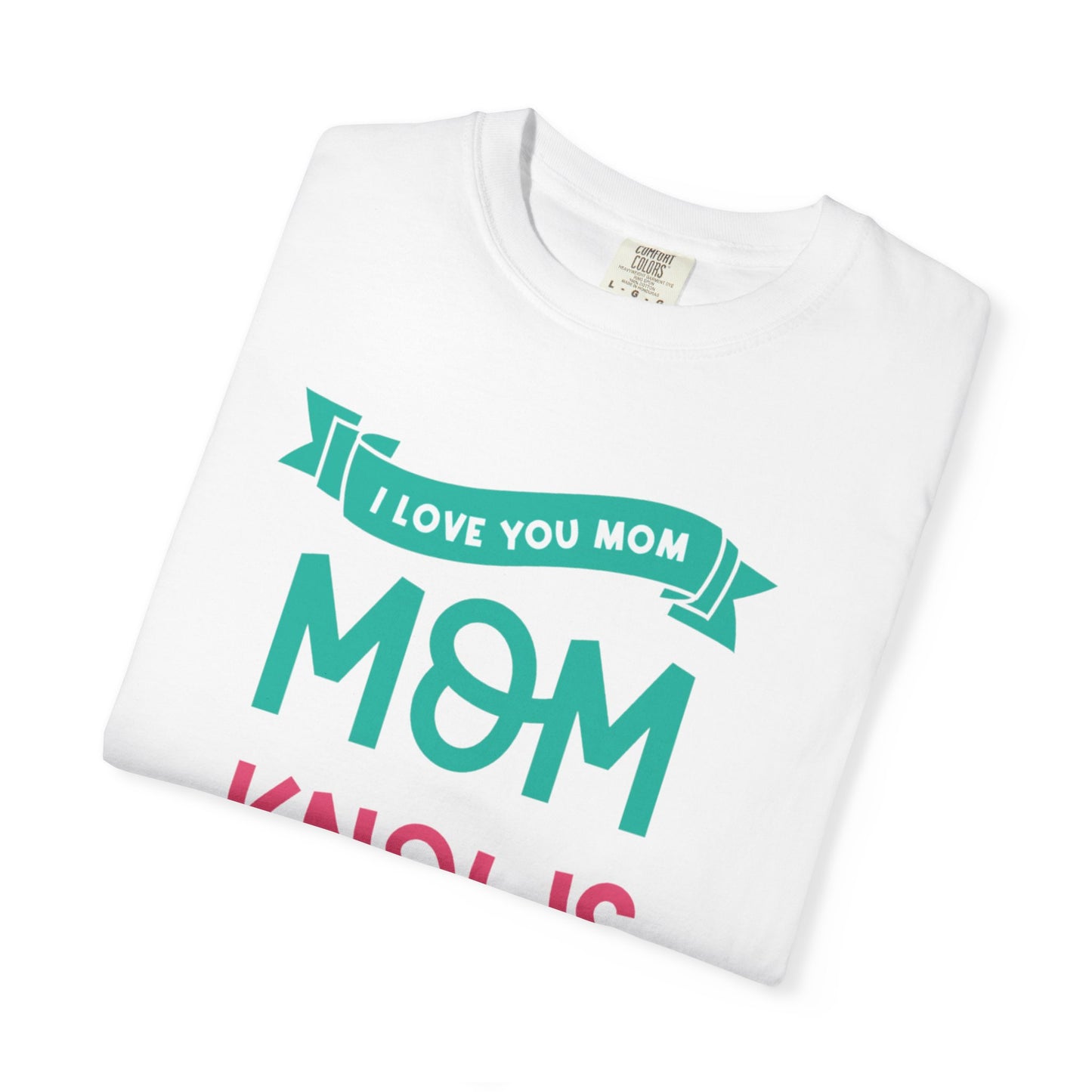 Mom Knows Best Strong Motherhood Heartfelt Guidance Tee Nurturing Knowledge Unisex Heavy Cotton T-Shirt